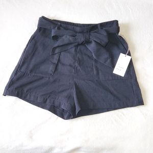 A New Day Black Paperbag Shorts Size Small